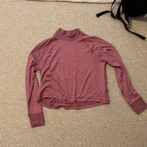 Pink Abercrombie mock neck sweater